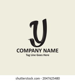 Unique logo design letter Y on black background, Logo Design Y Letter