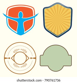 Unique Logo Design Shape illustration.