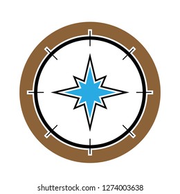 a unique logo design that is smooth with the type of compass and other type