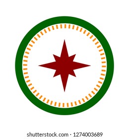 a unique logo design that is smooth with the type of compass and other type