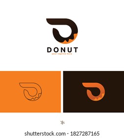 A unique logo for a donut company with the initials D, and various other logos