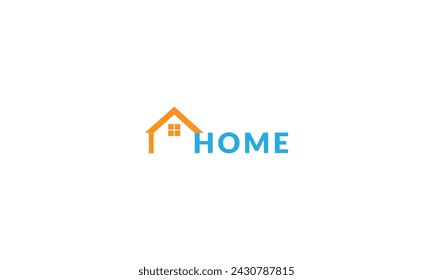 A unique logo with a house icon surrounded by nature, symbolizing harmony.