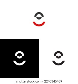 Unique Logo Like Smiling Face