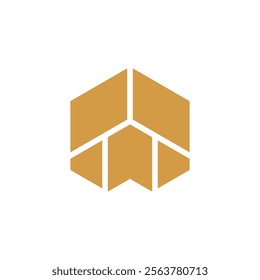 unique logo of luxury and simple house building