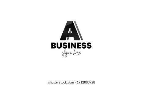 Unique logo made from letter A. Initial A logo for business and branding.