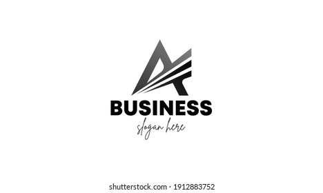 Unique logo made from letter A. Initial A logo for business and branding.