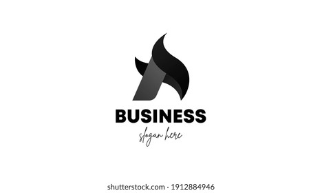 Logo único hecho de la letra A. Logo inicial A para negocios y marca.