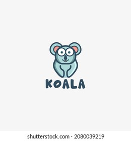 Einzigartiges Logo Maskottchen Koala einfach