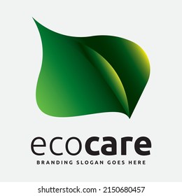 A unique logo, perfect for an environmental campaign, natural beauty spa, yoga, meditation, medication with a green ecology and for overall organic caring, product shop.