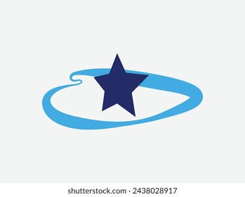 unique logo for a pool service and cleaning business star pool logo