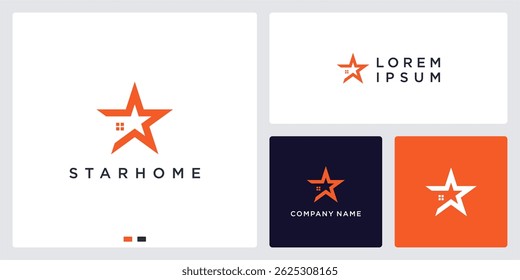 Logotipo único de la casa de la estrella