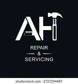 Plantilla única del logotipo para la reparación y el servicio