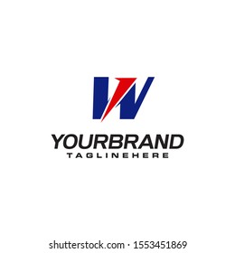 unique logo that forms the letter W matches your company. logo inspiration W