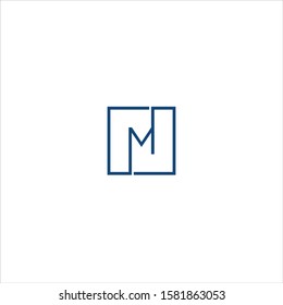 Unique logo vector with the initials "M"