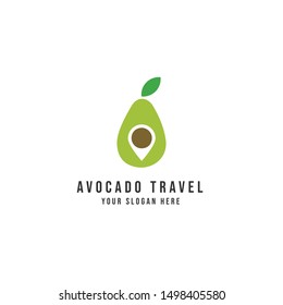 Unique logos for avocado travel