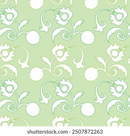 Unique Lotus motif seamless all over print vector art 