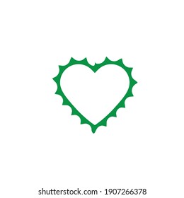 unique Love heart   Vector icon illustration design Template