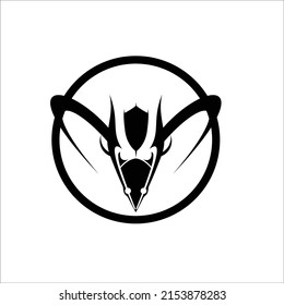 Unique and luxurious character mascot design logo.