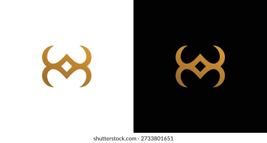 unique and luxurious diamond H logo design 