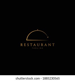 Diseño único y lujoso del logo del restaurante