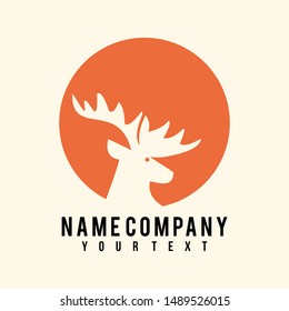 unique and luxurious strong animal logos/deer