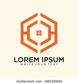 unique and luxurious strong building logo/H