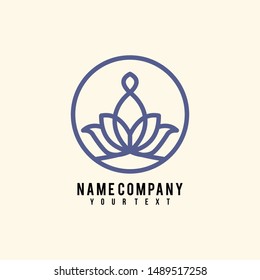 Unique and luxurious strong flower logo/leaf