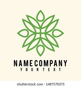 unique and luxurious strong leaf logo