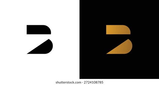 Einzigartiges und luxuriöses B Logo Design