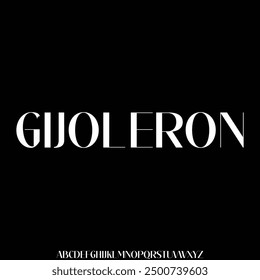 unique luxury and elegant serif font glamour style