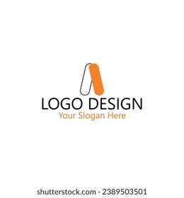 unique luxury minimal alphabet letter A logo. minimalist english letter A logo elements. professional company logo. simple a logotype.