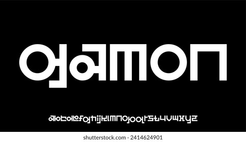 unique luxury modern font alphabet vector set