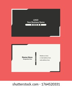 Unique Luxury Modern Stylish Creative Professional Black white Business Card Design