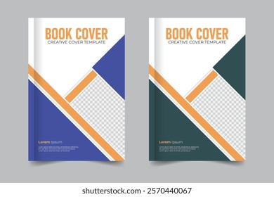 Unique and luxury style, modern print-ready business book cover design with creative colorful variation
