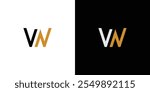 Unique and luxury  WN  logo design