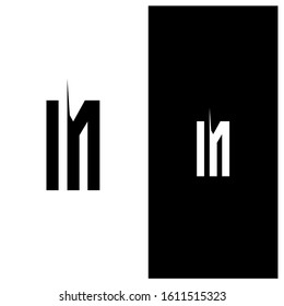 Unique M font cool logo icon