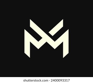 Unique M logo design look stylish and modern