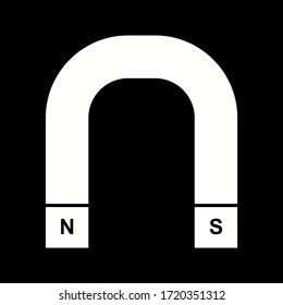 Icono de glifo vector de imanes único