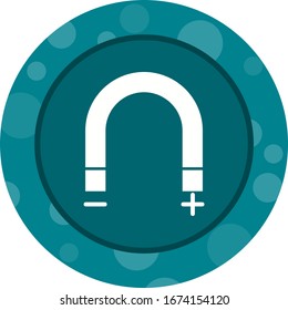 Unique Magnetism Vector Glyph Icon