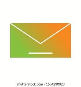 Unique Mail Vector Glyph Icon