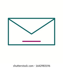 Unique Mail Vector Line Icon