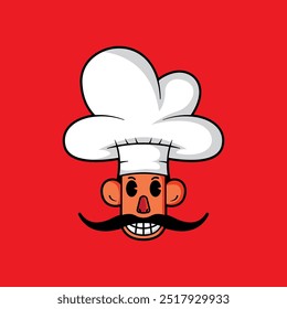 mascote exclusivo do logotipo do chef masculino, adequado para suas necessidades_03