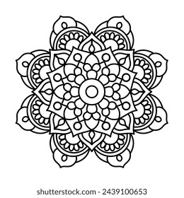 unique mandala art for tattoo design, simple mandala design
