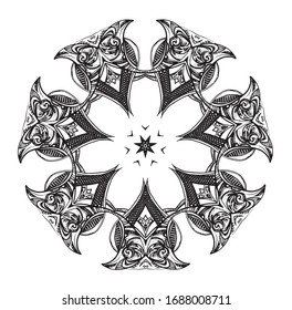 Diseño único de Mandala. Hermosa textura caleidoscópica multicolor