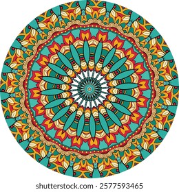 Unique Mandala Design Featuring Cultural Motifs