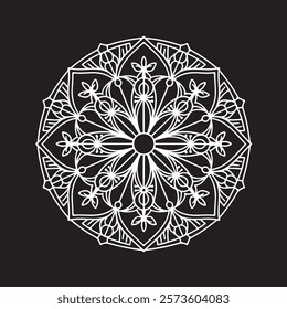 Unique mandala design featuring intricate patterns and perfect symmetry for any project