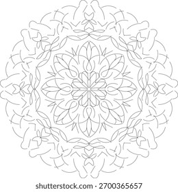 Diseño único de mandala usando sentimiento victor