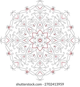 Dibujo único del mandala para usted