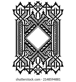 An Unique Mandala or Kaleido Art for Islamic Decorative or Additional Ornament