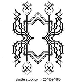 An Unique Mandala or Kaleido Art for Islamic Decorative or Additional Ornament